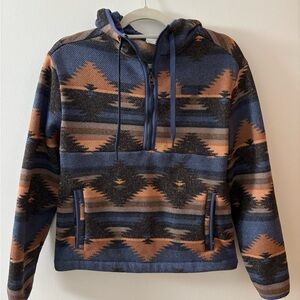 Cinch Blue and Tan Patterned Jacket